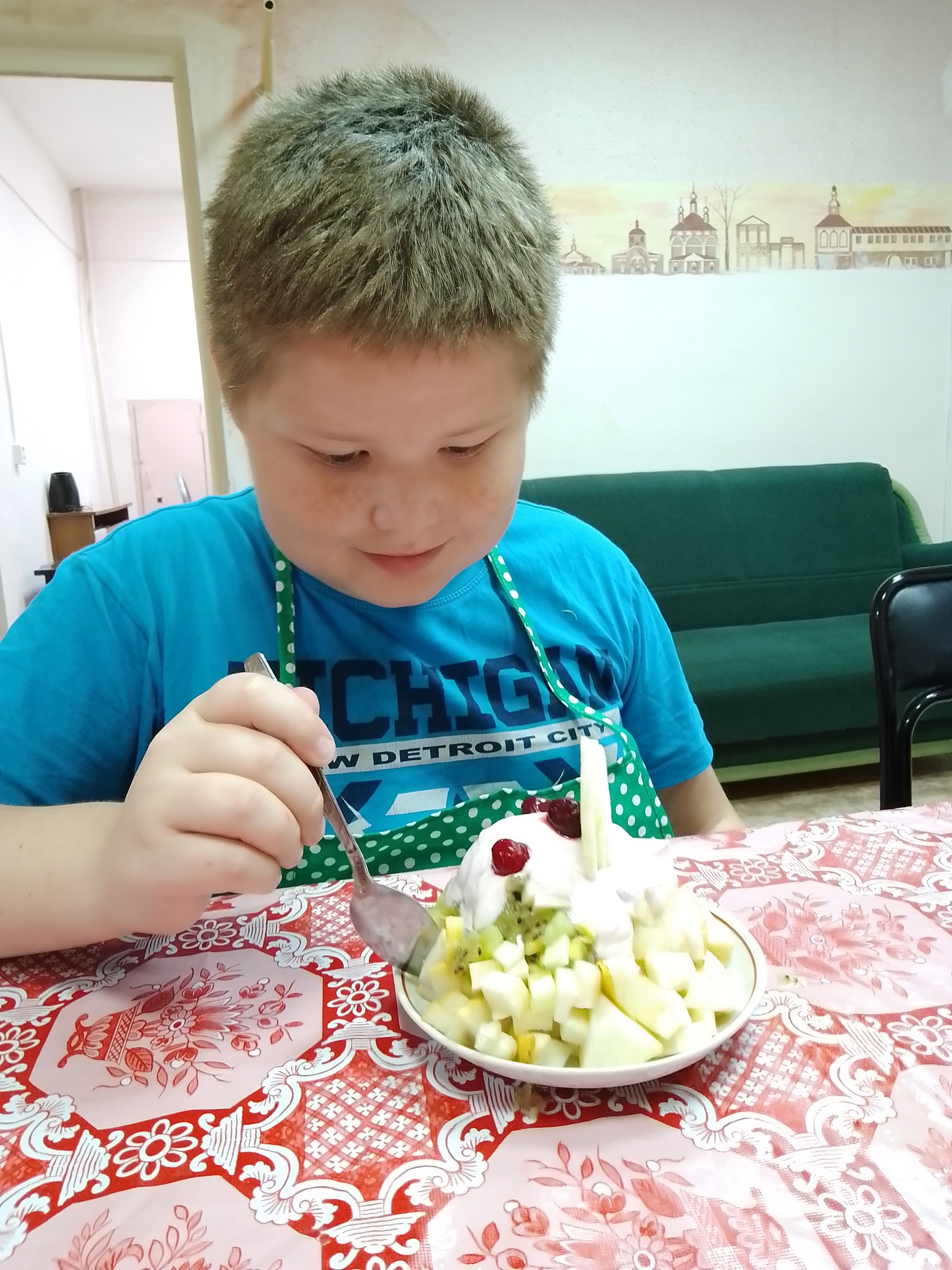 Приготовление фруктового салата